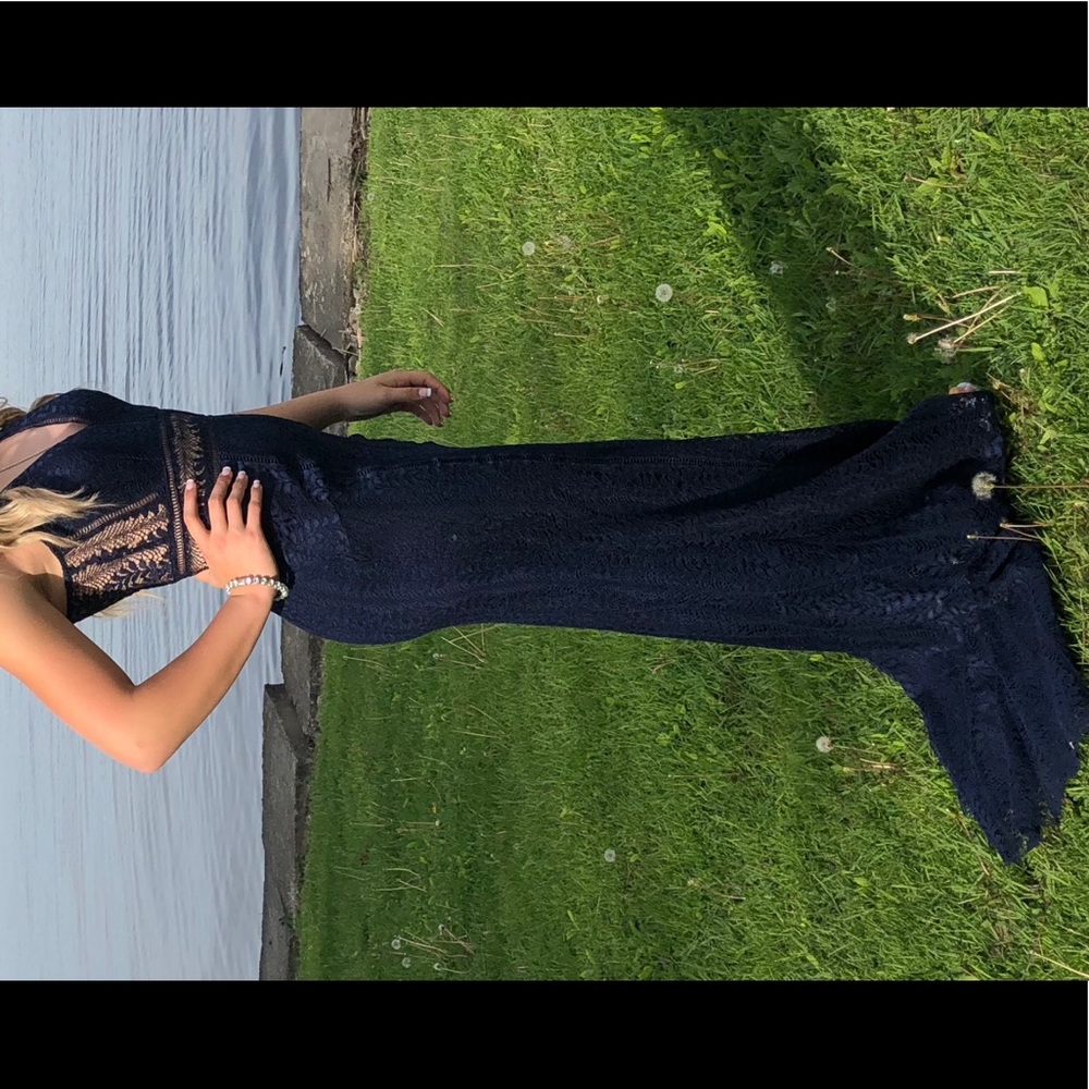 Navy Blue Minuet prom dress